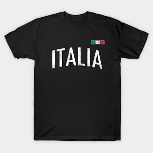 Italia Flag Vintage Italian Italy Heritage T-Shirt